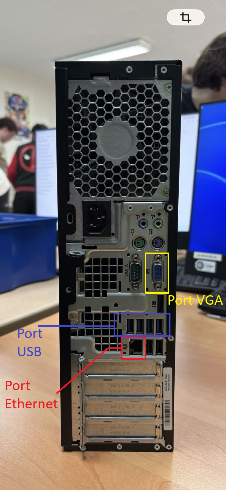 Connecteurs arrière